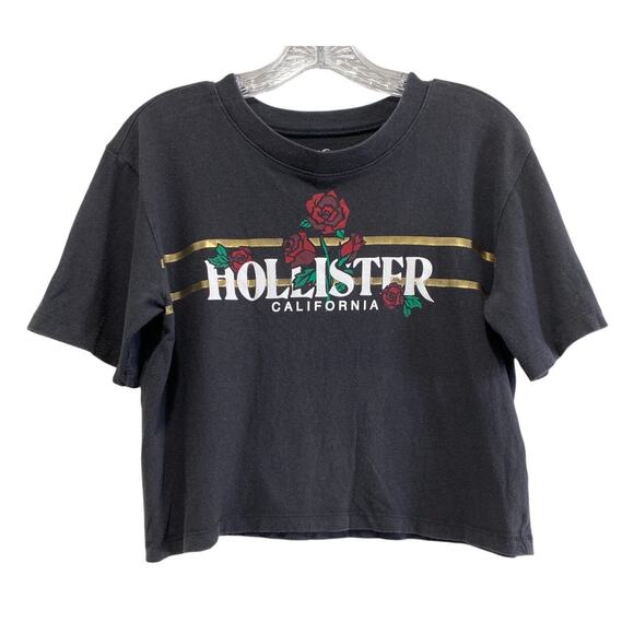 Hollister Tops - Hollister Graphic Crop T Shirt Size S Y2K Twee 90s Whimsical California Rose